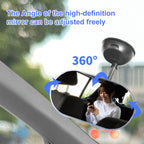 Car Suction Cup Type Wide-angle Rearview Auxiliary Mirror, Suction Cup Type