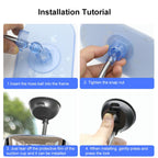 Car Suction Cup Type Wide-angle Rearview Auxiliary Mirror, Suction Cup Type
