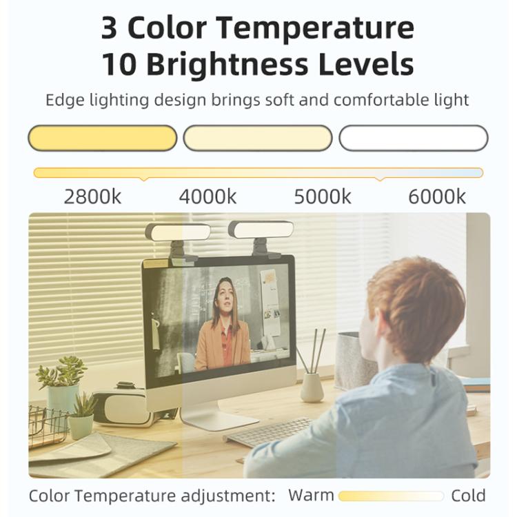 F-663 LED Monitor Screen Fill Light Video Conference Light, F-663