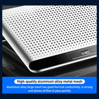 NUOXI Q5A 6-Speed Adjustable 6-Core Large Fan Cooling Pad, Q5A (Black), Q5A (Silver)