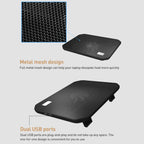 NUOXI M10B Dual Large Fan Laptop Cooling Pad, M10B