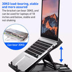 NUOXI N2 8-level Adjustable Laptop Holder, with Turntable, with Turntable