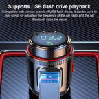 T23 Car FM Transmitter Bluetooth Player Fast Charging, T23