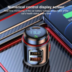 T23 Car FM Transmitter Bluetooth Player Fast Charging, T23