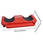 Portable Universal Wheel Sliding Kneel Pad Car Repair Home Improvement Tool with 5 Swivel Castors