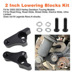 Motorcycle 2 inch Rear Slam Shock Lowering Blocks Kits for Harley 2002-2022