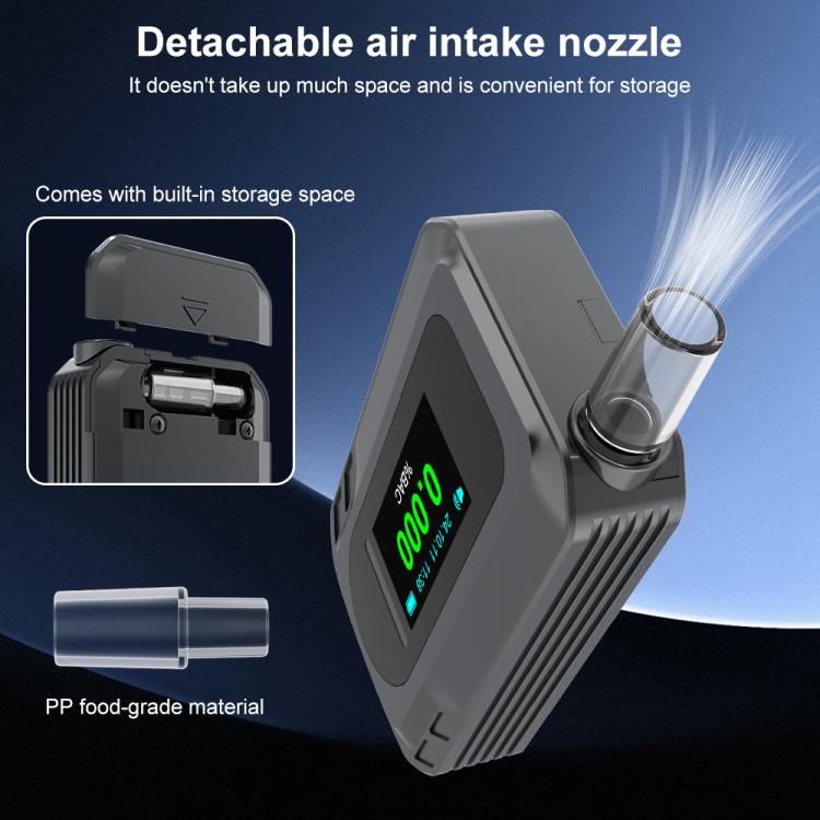 D2000 HD IPS Screen Portable Blow-Type High-Precision Alcohol Content Tester, D2000
