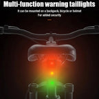 QX-W19 Creative Bicycle Three Color LED Tail Light, Safe Night Riding Warning Light, QX-W19
