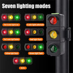 QX-W19 Creative Bicycle Three Color LED Tail Light, Safe Night Riding Warning Light, QX-W19