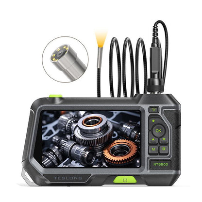 TESLONG NTS500 Industrial Pipeline Endoscope with 5 inch HD Screen, 7.6mm Single Lens / 1m, 3.9mm Lens / 3m, 5.5mm Single Lens / 1m, 7.6mm Single Lens / 5m, 8mm Dual Lens / 1m, 3.9mm Single Lens / 1m, 5.5mm Dual Lens / 1m, 7.6mm Single Lens / 3m       ...