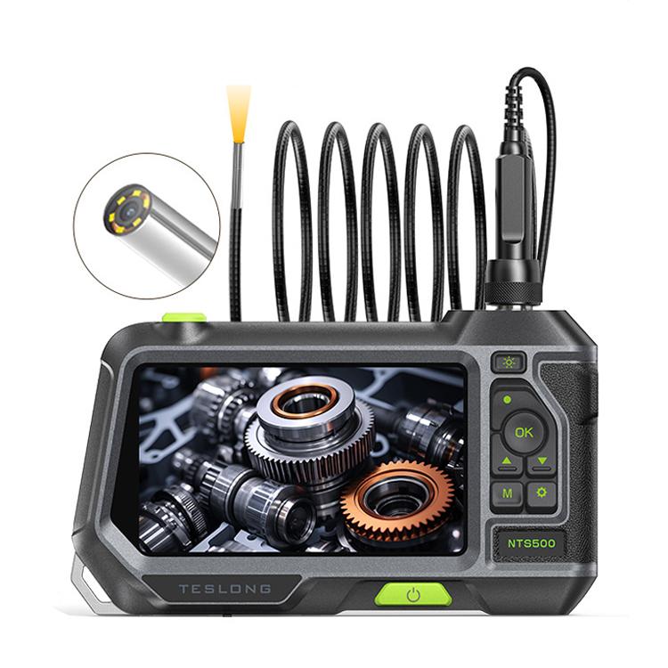 TESLONG NTS500 Industrial Pipeline Endoscope with 5 inch HD Screen, 7.6mm Single Lens / 1m, 3.9mm Lens / 3m, 5.5mm Single Lens / 1m, 7.6mm Single Lens / 5m, 8mm Dual Lens / 1m, 3.9mm Single Lens / 1m, 5.5mm Dual Lens / 1m, 7.6mm Single Lens / 3m       ...