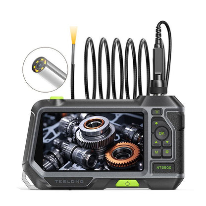 TESLONG NTS500 Industrial Pipeline Endoscope with 5 inch HD Screen, 7.6mm Single Lens / 1m, 3.9mm Lens / 3m, 5.5mm Single Lens / 1m, 7.6mm Single Lens / 5m, 8mm Dual Lens / 1m, 3.9mm Single Lens / 1m, 5.5mm Dual Lens / 1m, 7.6mm Single Lens / 3m       ...