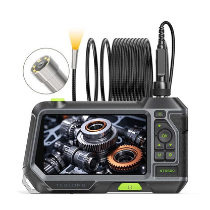 TESLONG NTS500 Industrial Pipeline Endoscope with 5 inch HD Screen, 7.6mm Single Lens / 1m, 3.9mm Lens / 3m, 5.5mm Single Lens / 1m, 7.6mm Single Lens / 5m, 8mm Dual Lens / 1m, 3.9mm Single Lens / 1m, 5.5mm Dual Lens / 1m, 7.6mm Single Lens / 3m       ...