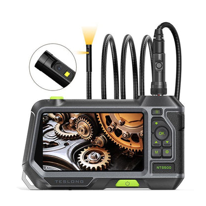 TESLONG NTS500 Industrial Pipeline Endoscope with 5 inch HD Screen, 7.6mm Single Lens / 1m, 3.9mm Lens / 3m, 5.5mm Single Lens / 1m, 7.6mm Single Lens / 5m, 8mm Dual Lens / 1m, 3.9mm Single Lens / 1m, 5.5mm Dual Lens / 1m, 7.6mm Single Lens / 3m       ...