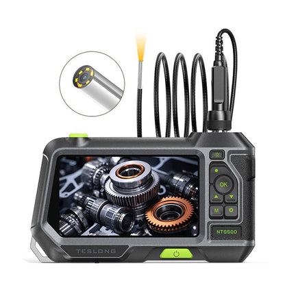 TESLONG NTS500 Industrial Pipeline Endoscope with 5 inch HD Screen, 7.6mm Single Lens / 1m, 3.9mm Lens / 3m, 5.5mm Single Lens / 1m, 7.6mm Single Lens / 5m, 8mm Dual Lens / 1m, 3.9mm Single Lens / 1m, 5.5mm Dual Lens / 1m, 7.6mm Single Lens / 3m       ...