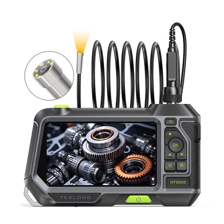TESLONG NTS500 Industrial Pipeline Endoscope with 5 inch HD Screen, 7.6mm Single Lens / 1m, 3.9mm Lens / 3m, 5.5mm Single Lens / 1m, 7.6mm Single Lens / 5m, 8mm Dual Lens / 1m, 3.9mm Single Lens / 1m, 5.5mm Dual Lens / 1m, 7.6mm Single Lens / 3m       ...