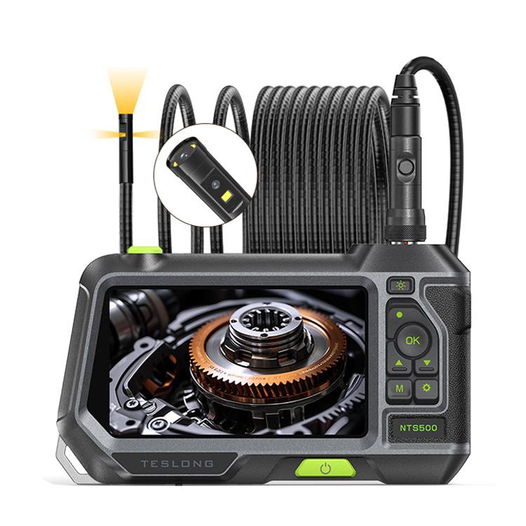 TESLONG NTS500 Industrial Pipeline Endoscope with 5 inch HD Screen, 7.6mm Single Lens / 1m, 3.9mm Lens / 3m, 5.5mm Single Lens / 1m, 7.6mm Single Lens / 5m, 8mm Dual Lens / 1m, 3.9mm Single Lens / 1m, 5.5mm Dual Lens / 1m, 7.6mm Single Lens / 3m       ...