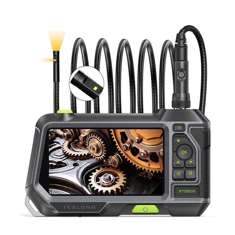 TESLONG NTS500 Industrial Pipeline Endoscope with 5 inch HD Screen, 7.6mm Single Lens / 1m, 3.9mm Lens / 3m, 5.5mm Single Lens / 1m, 7.6mm Single Lens / 5m, 8mm Dual Lens / 1m, 3.9mm Single Lens / 1m, 5.5mm Dual Lens / 1m, 7.6mm Single Lens / 3m       ...