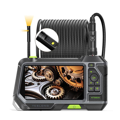 TESLONG NTS500 Industrial Pipeline Endoscope with 5 inch HD Screen, 7.6mm Single Lens / 1m, 3.9mm Lens / 3m, 5.5mm Single Lens / 1m, 7.6mm Single Lens / 5m, 8mm Dual Lens / 1m, 3.9mm Single Lens / 1m, 5.5mm Dual Lens / 1m, 7.6mm Single Lens / 3m       ...