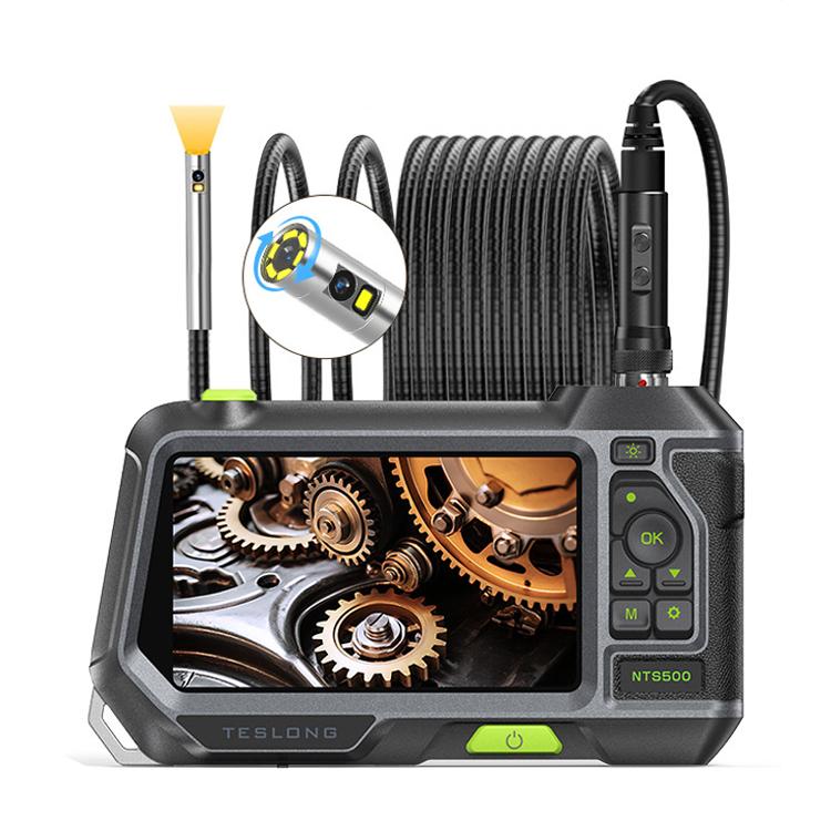 TESLONG NTS500 Industrial Pipeline Endoscope with 5 inch HD Screen, 7.6mm Single Lens / 1m, 3.9mm Lens / 3m, 5.5mm Single Lens / 1m, 7.6mm Single Lens / 5m, 8mm Dual Lens / 1m, 3.9mm Single Lens / 1m, 5.5mm Dual Lens / 1m, 7.6mm Single Lens / 3m       ...