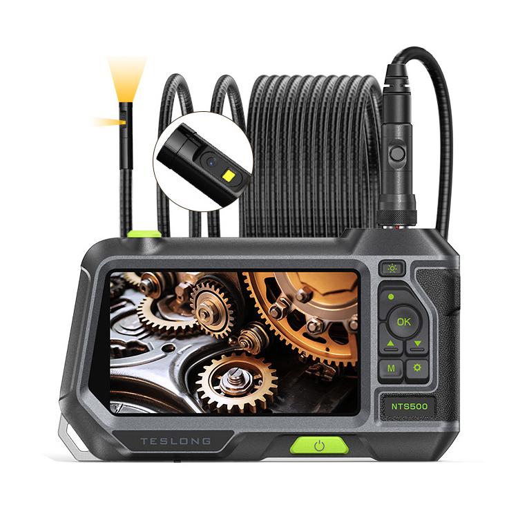 TESLONG NTS500 Industrial Pipeline Endoscope with 5 inch HD Screen, 7.6mm Single Lens / 1m, 3.9mm Lens / 3m, 5.5mm Single Lens / 1m, 7.6mm Single Lens / 5m, 8mm Dual Lens / 1m, 3.9mm Single Lens / 1m, 5.5mm Dual Lens / 1m, 7.6mm Single Lens / 3m       ...
