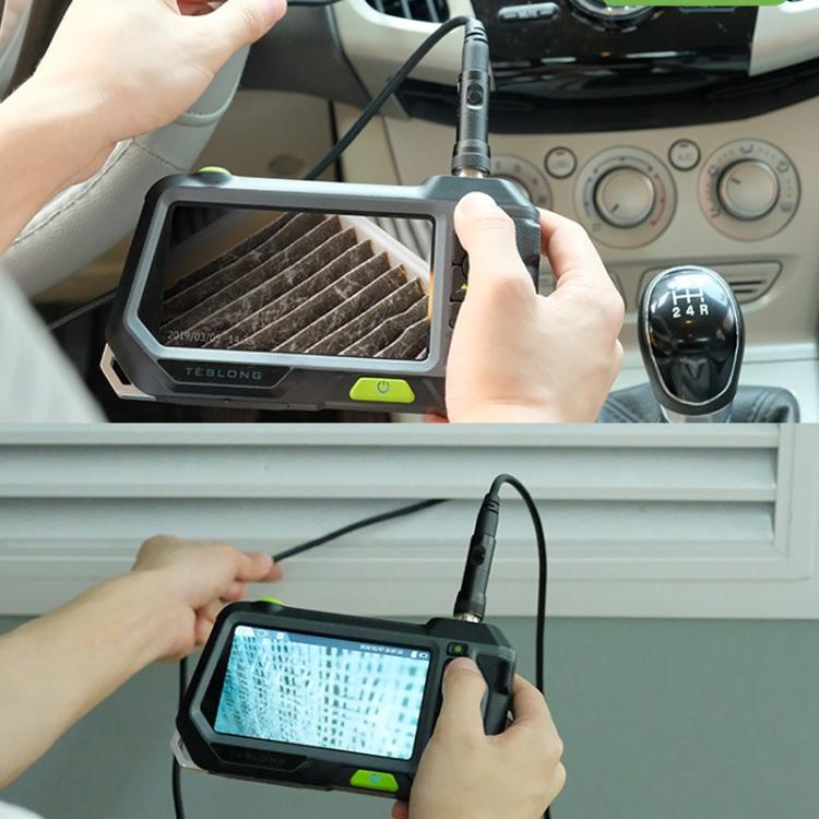TESLONG NTS500 Industrial Pipeline Endoscope with 5 inch HD Screen, 7.6mm Single Lens / 1m, 3.9mm Lens / 3m, 5.5mm Single Lens / 1m, 7.6mm Single Lens / 5m, 8mm Dual Lens / 1m, 3.9mm Single Lens / 1m, 5.5mm Dual Lens / 1m, 7.6mm Single Lens / 3m       ...