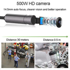 TESLONG NTS500 Industrial Pipeline Endoscope with 5 inch HD Screen, 7.6mm Single Lens / 1m, 3.9mm Lens / 3m, 5.5mm Single Lens / 1m, 7.6mm Single Lens / 5m, 8mm Dual Lens / 1m, 3.9mm Single Lens / 1m, 5.5mm Dual Lens / 1m, 7.6mm Single Lens / 3m       ...
