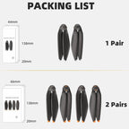 For DJI Mavic 4 Pro Sunnylife 1158F Quick-Release Propellers Blades, One Pair, Two Pairs