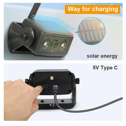 Magnetic Solar 2.4G Wireless WiFi Car Rear View Reversing Camera with Remote Control Switch, Car Rear View Reversing Camera