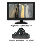 1080P 5 inch HD Display Screen Side Front Blind Spot Camera Image Assistance System Kit, Side Front Blind Spot Camera