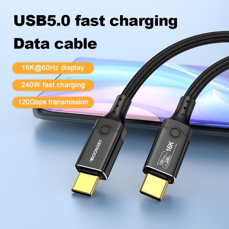 DOONJIEY DJUSB519GR 120Gbps Type-C 16K HD Projection Conversion Cable, DJUSB519GR