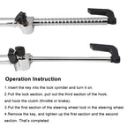 Universal Modified Clutch Lock Extendable Steering Wheel & Clutch Brake Lock, SW019
