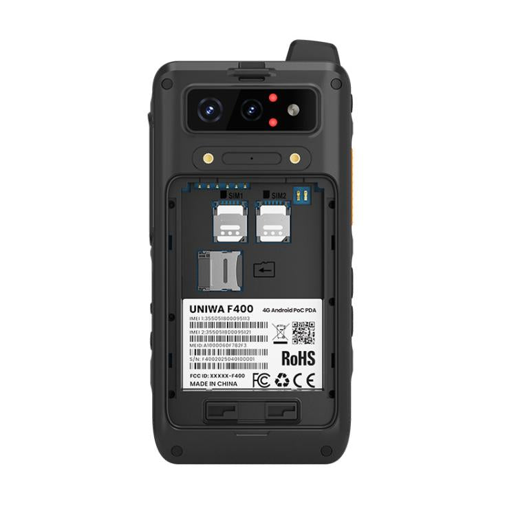 UNIWA F400 PoC Walkie Talkie Rugged Phone, Night Vision, 4GB+64GB, 4.0 inch Android 15  Mediatek Helio G81 Octa Core, Network: 4G, SOS, NFC, EU Plug, US Plug, UK Plug, AU Plug