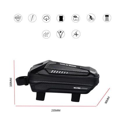 WILD MAN ES5 Basic Mountain Bicycle EVA Hard Shell Bag Bike Front Top Tube Bag, ES5