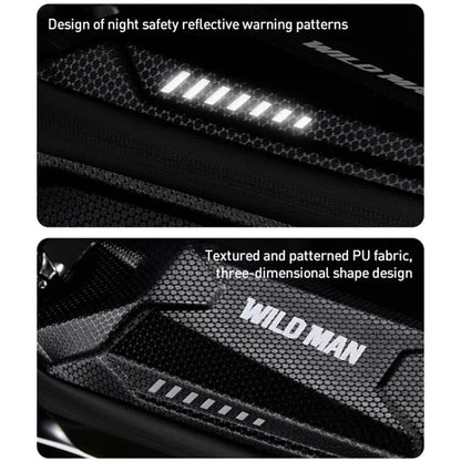 WILD MAN ES5 Basic Mountain Bicycle EVA Hard Shell Bag Bike Front Top Tube Bag, ES5