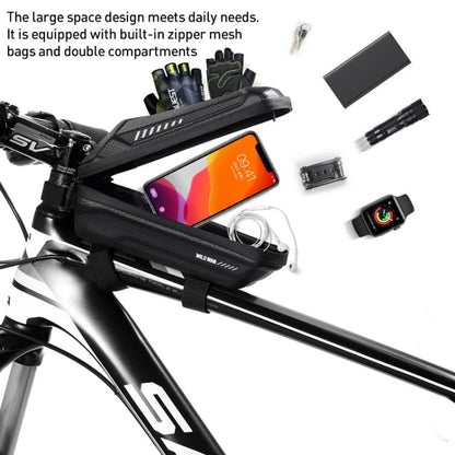 WILD MAN ES5 Basic Mountain Bicycle EVA Hard Shell Bag Bike Front Top Tube Bag, ES5