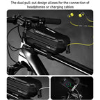 WILD MAN ES5 Basic Mountain Bicycle EVA Hard Shell Bag Bike Front Top Tube Bag, ES5