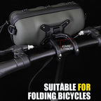 WILD MAN GD7X Mountain Bicycle EVA Hard Shell Handlebar Bag Quick Release Bracket, GD7X
