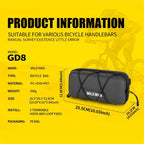 WILD MAN GD8 Mountain Bicycle EVA Hard Shell Handlebar Bag, GD8