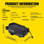 WILD MAN GX200 Mountain Bicycle EVA Hard Shell Bag Bike Front Fixing bracket, GX200