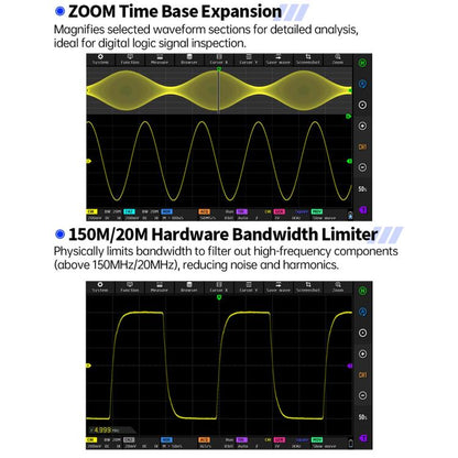 FNIRSI DPOS350P 4 in 1 7 inch IPS HD Touch Screen 350M Tablet Oscilloscope, DPOS350P(US Plug), DPOS350P(EU Plug)