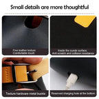 Car Air Vent PU Leather Storage Hanging Bag