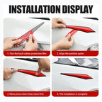 4pcs / Set Car Door Anti-collision PVC Strip, Size: 15x2.5cm, Size: 15x2.5cm