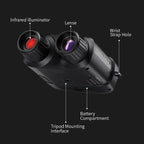 FNIRSI NVS-40 Small Portable Outdoor 4K Full Color HD Infrared Binocular Night Vision Device, NVS-40