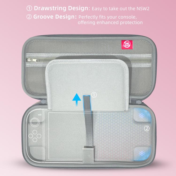 For Nintendo Switch 2 EVA Portable Shockproof Waterproof Portable Game Console Storage Bag