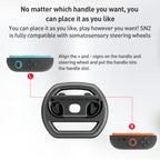 For Nintendo Switch 2 Joy-Con 1pair iPlay HBS-2813 Controller Racing Simple Steering Wheel