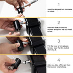 5/8 inch and 1/2 inch Car American Towing Hitch Metal Lock, 5/8 inch and 1/2 inch