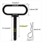 2pcs 5/8 inch Lawn Tow Behind Attachment Hitch Tractor Towing Hitch Pin