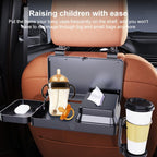 K255 Car Seat Back Storage Rack Multifunctional Tissue Box Water Cup Holder Car Rear Seat Tray Desk, Car Seat Back Storage Rack