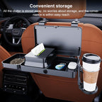 K255 Car Seat Back Storage Rack Multifunctional Tissue Box Water Cup Holder Car Rear Seat Tray Desk, Car Seat Back Storage Rack